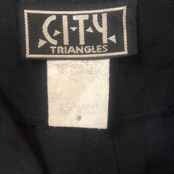 Vintage City Triangles Pearl Blazer Sz 3 - Picture 7 of 10